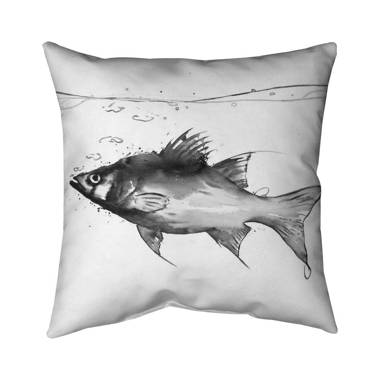 Wish fish outlet pillow